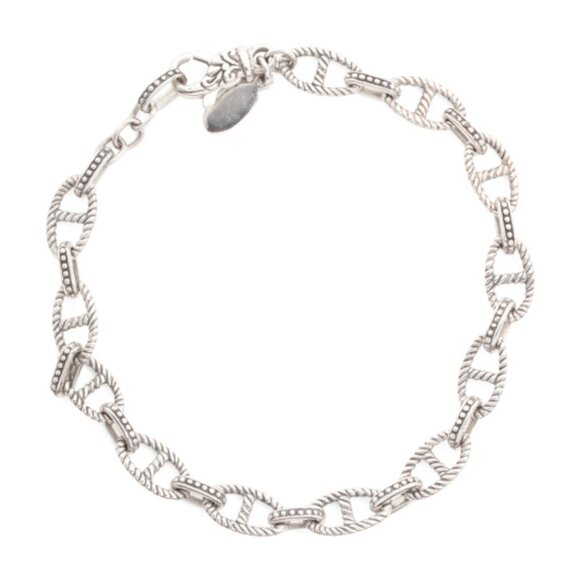 ANNIKA WITT Made In Bali Sterling Silver 7.5in Marina Link Bracelet - Picture 1 of 3